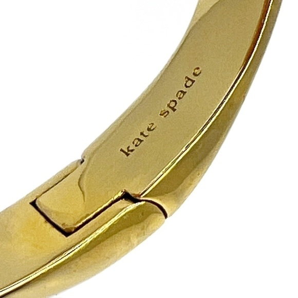 Kate Spade Raise The Bar Cuff Bracelet Hinged Gold-Toned New NWT - Picture 6 of 8